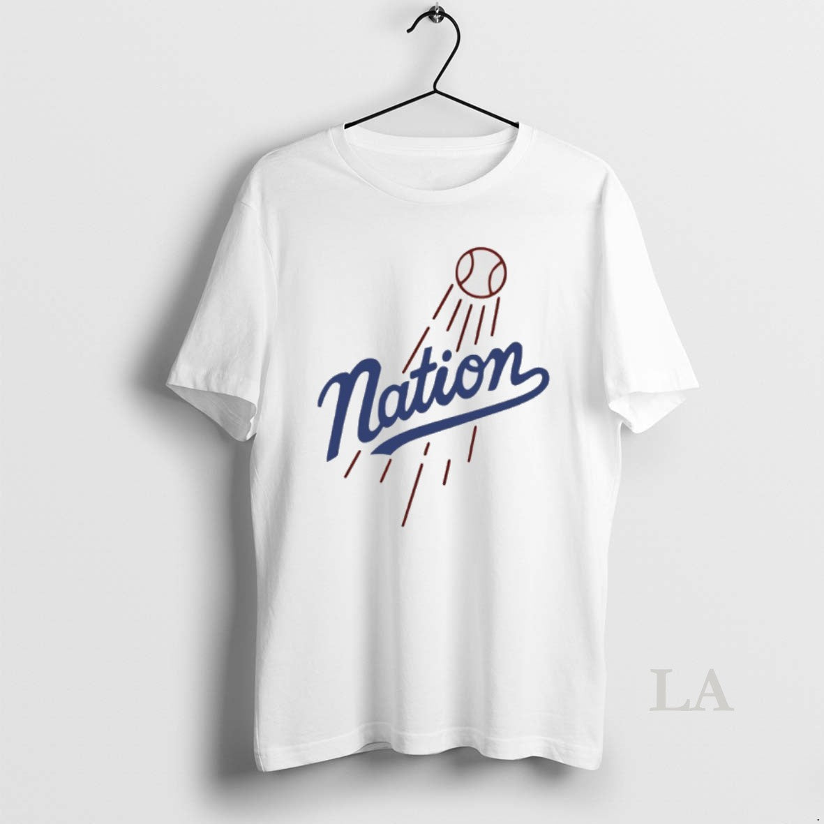 Original The Nation Los Angeles Dodgers Parody Logo