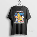 Original The Peanuts Back To Back Dodgers World Champions
