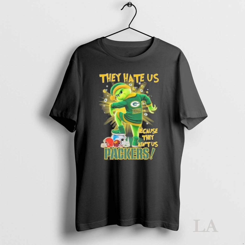 Original They Hate Us Cause They Aint Us Grinch Green Bay Packers Stomp Nfc Teams