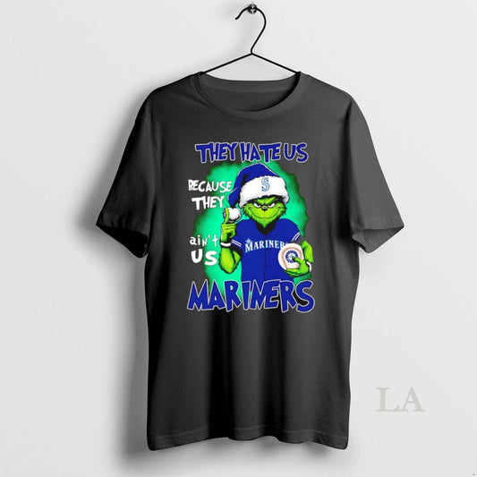 Original They Hate Us Because They Aint Us Seattle Marimers Grinch