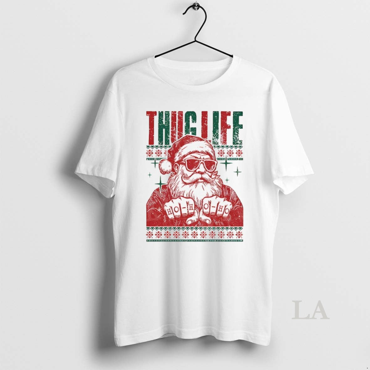 Original Thug Life Santa Ho Ho Ho Ugly Christmas 2025