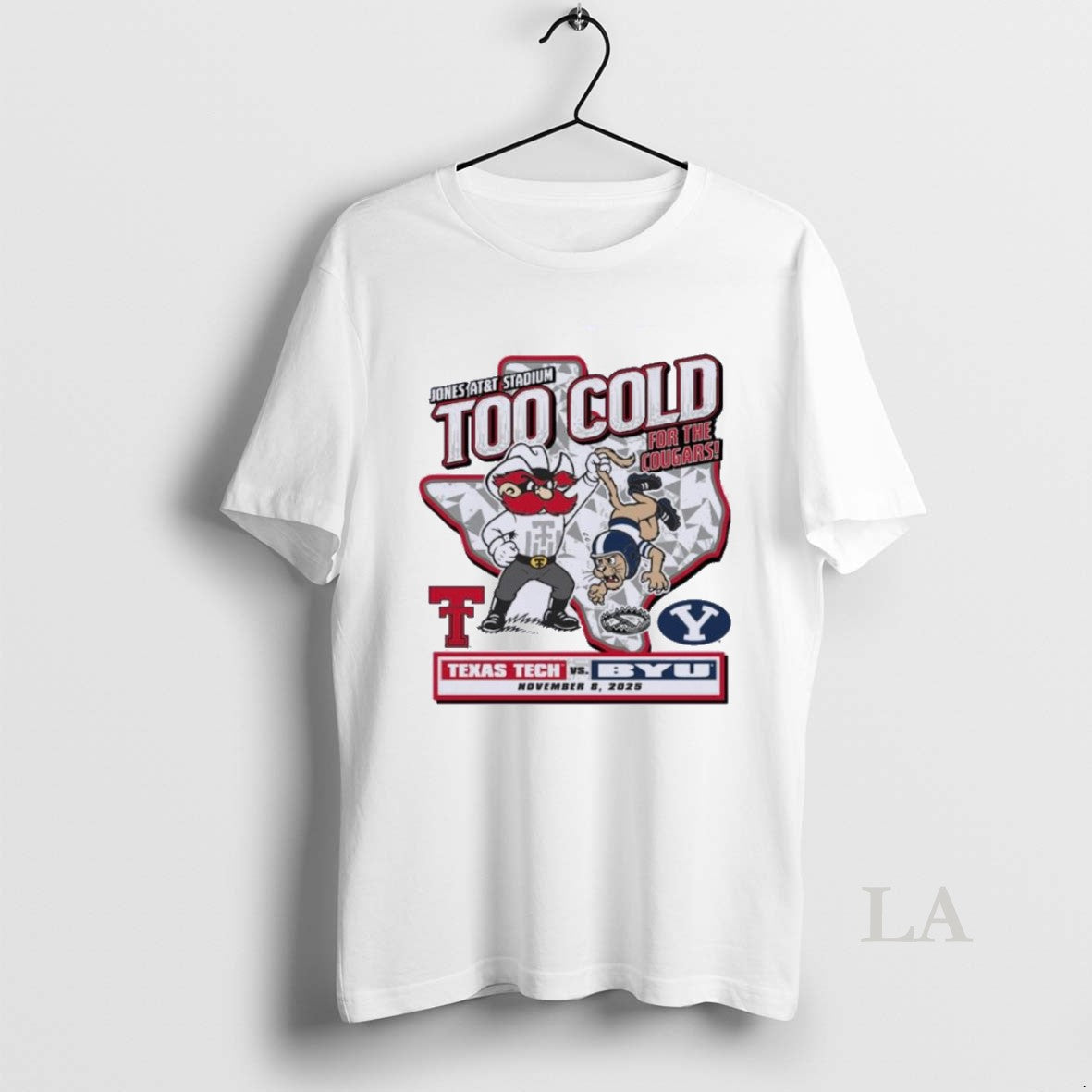 Original Too Cold Gameday Texas Tech Vs Byu November 8 2025