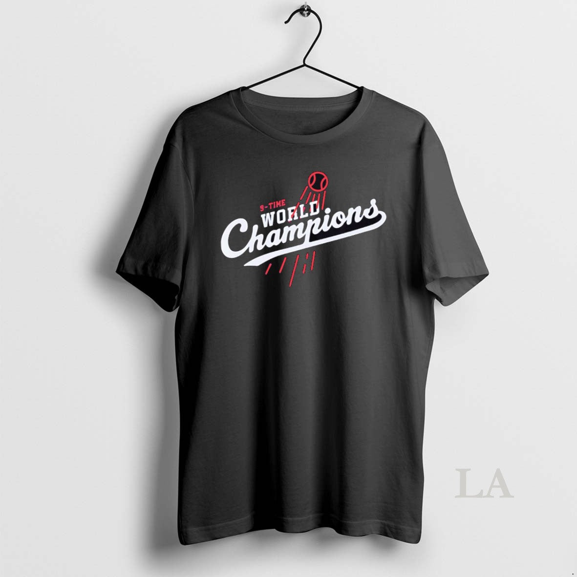 Original Top Los Angeles Dodgers 9 Time World Champions Logo