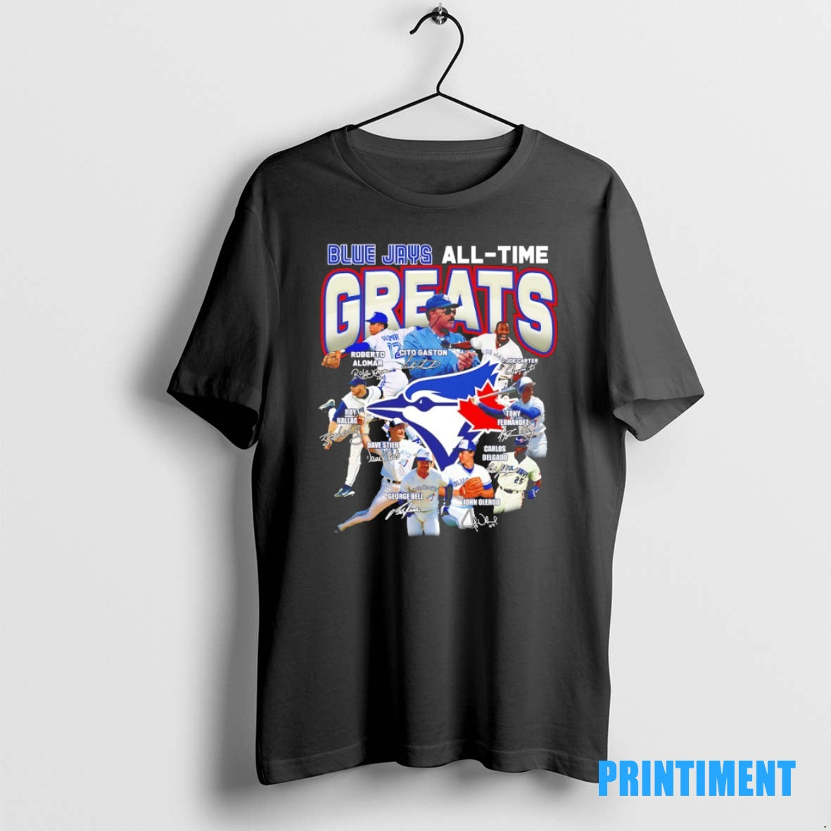 Official Toronto Blue Jays All Time Greats Signatures Tee Sweater