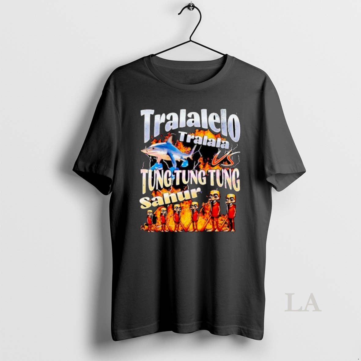 Original Tralalelo Vs Tung Tung Tung Sahur Italian Brainrot Meme Ornaments