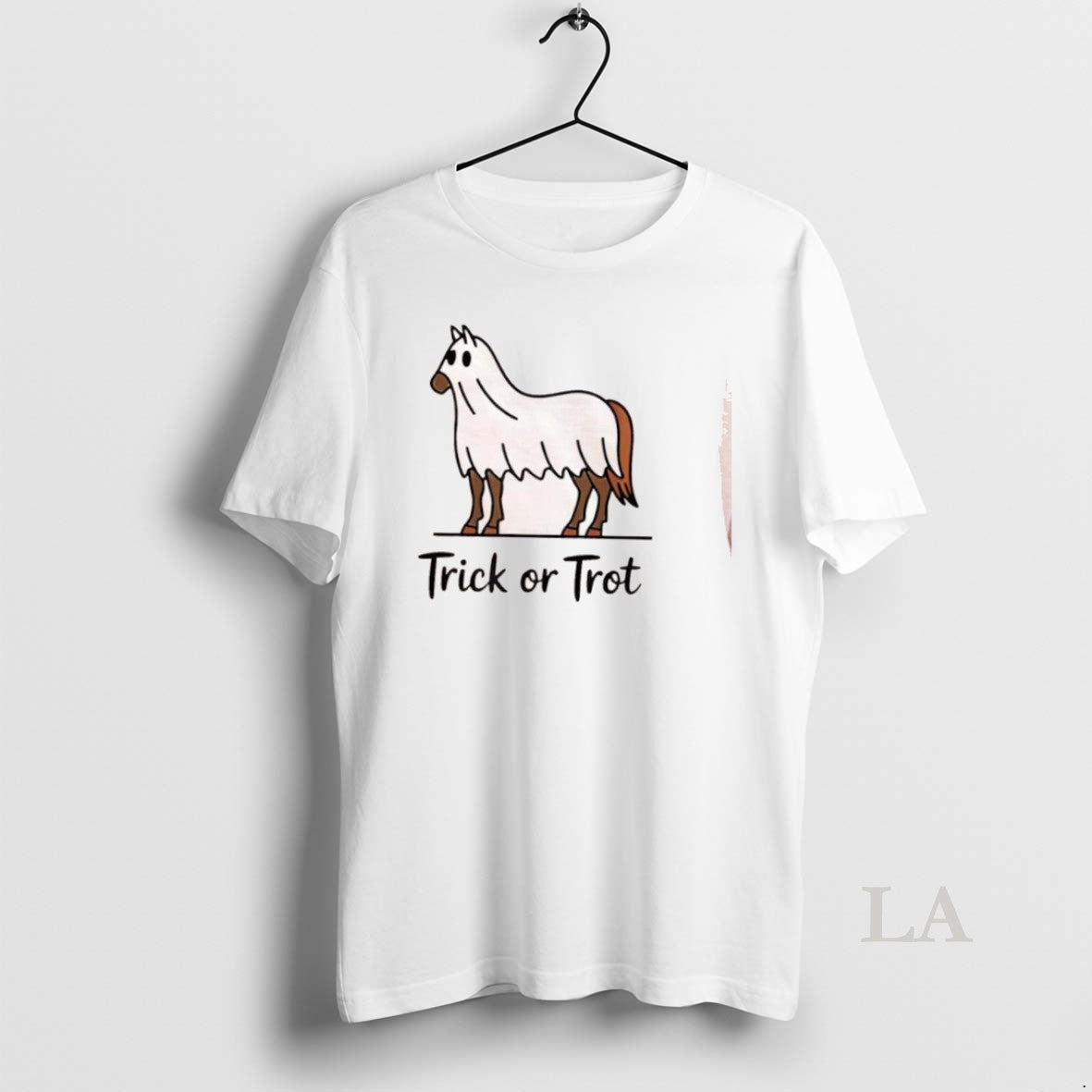 Original Trick Or Trot Halloween Horse Lover Cute Ghost Horse