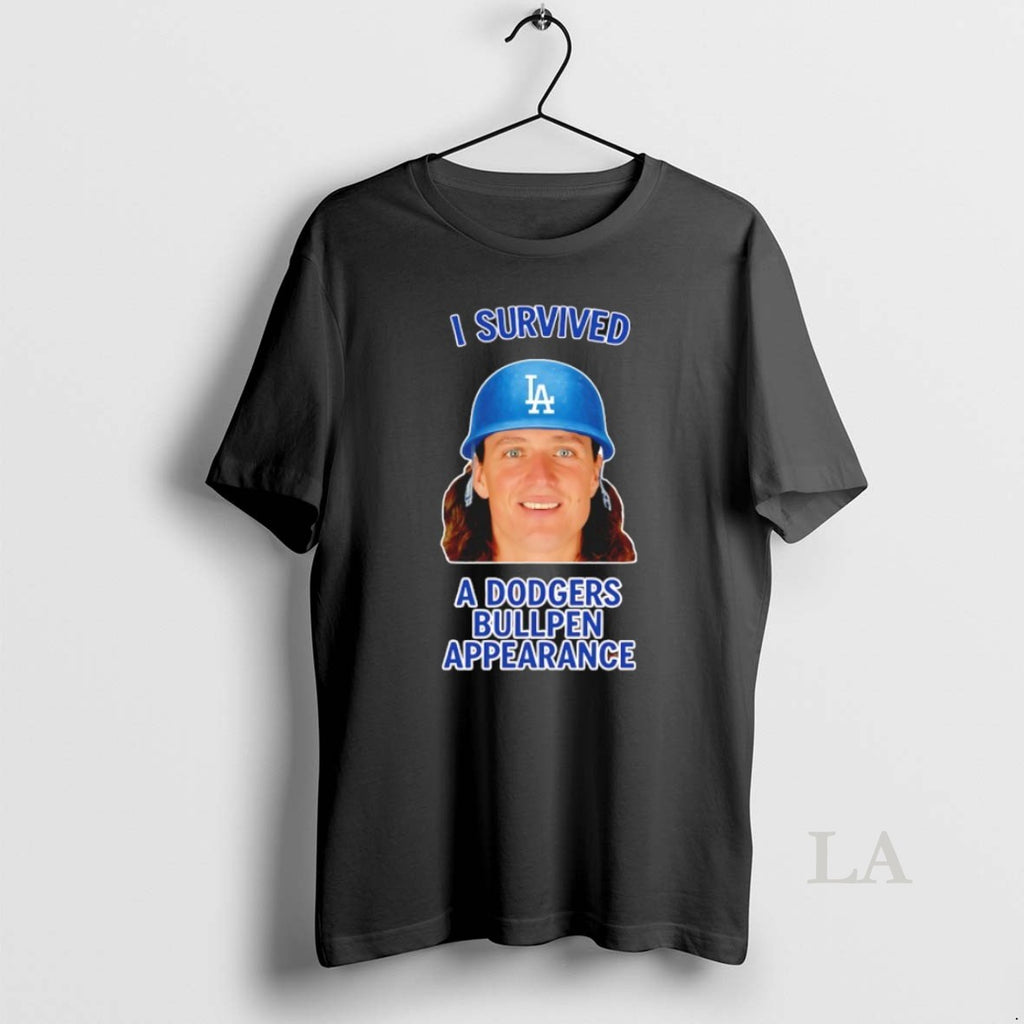Original Tyler Glasnow Los Angeles Dodgers I Survived Ia _d0_b0 Dodgers Bullpen Appearance