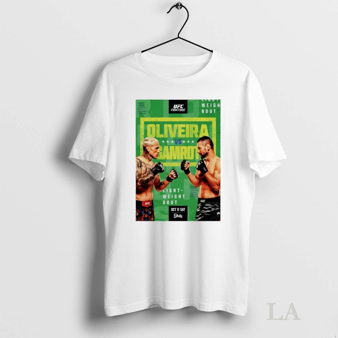 Original Ufc Fight Night Oliveira Vs Gamrot Autographed Event Tee Sweater