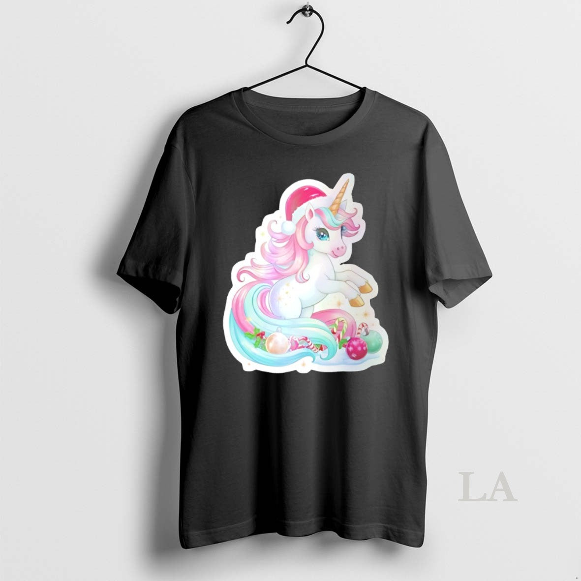 Original Unicorn Pastel Pink Christmas