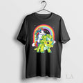 Original Unicorn Riding Triceratops Under Rainbow Christmas