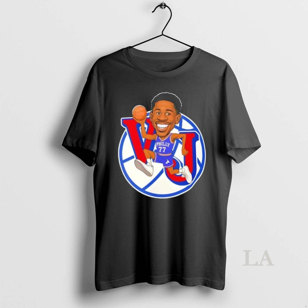 Original Vj Edgecombe 77 Philadelphia 76ers Basketball Caricature