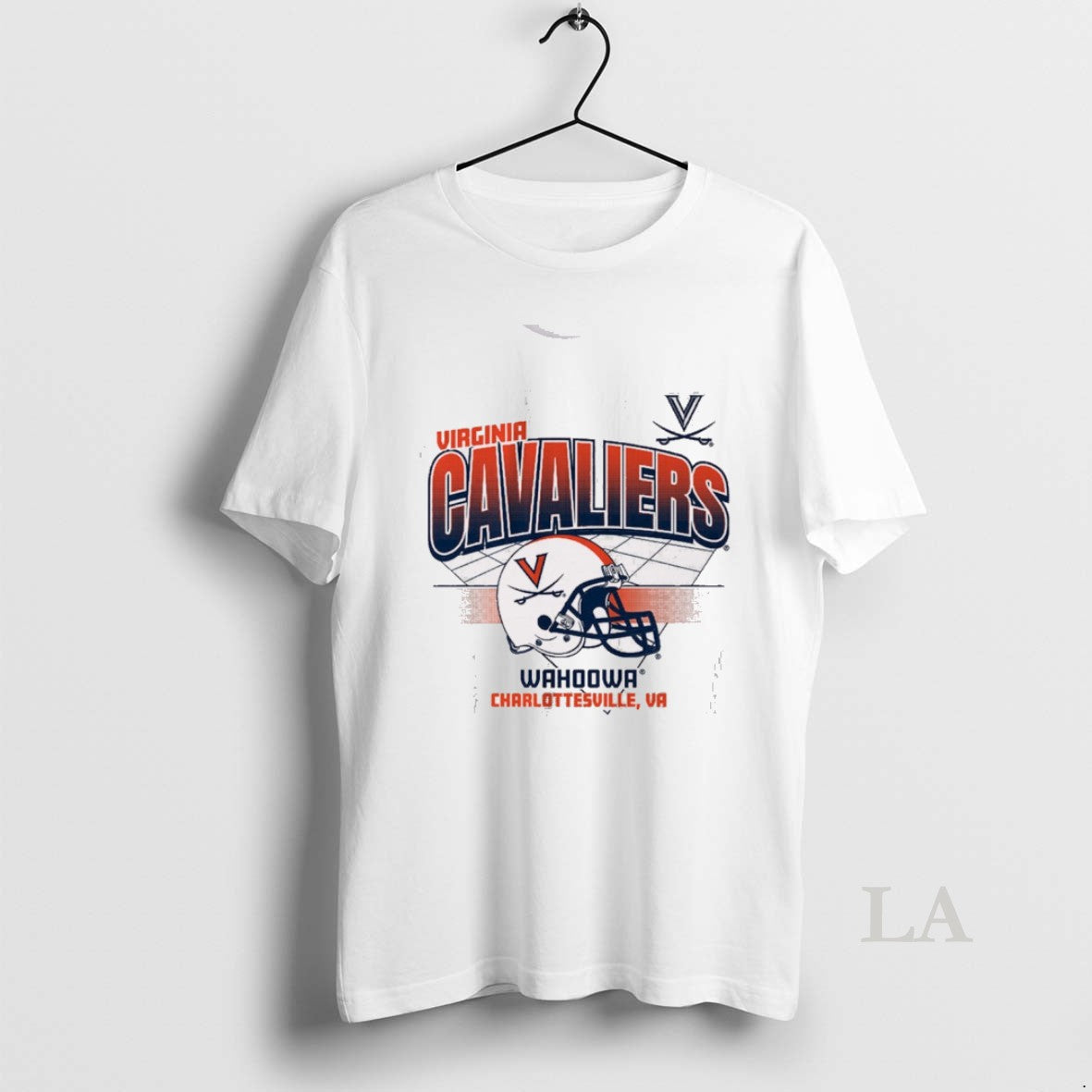 Original Virginia Cavaliers Football Wahoowa Charlottesville Va Helmet Grid