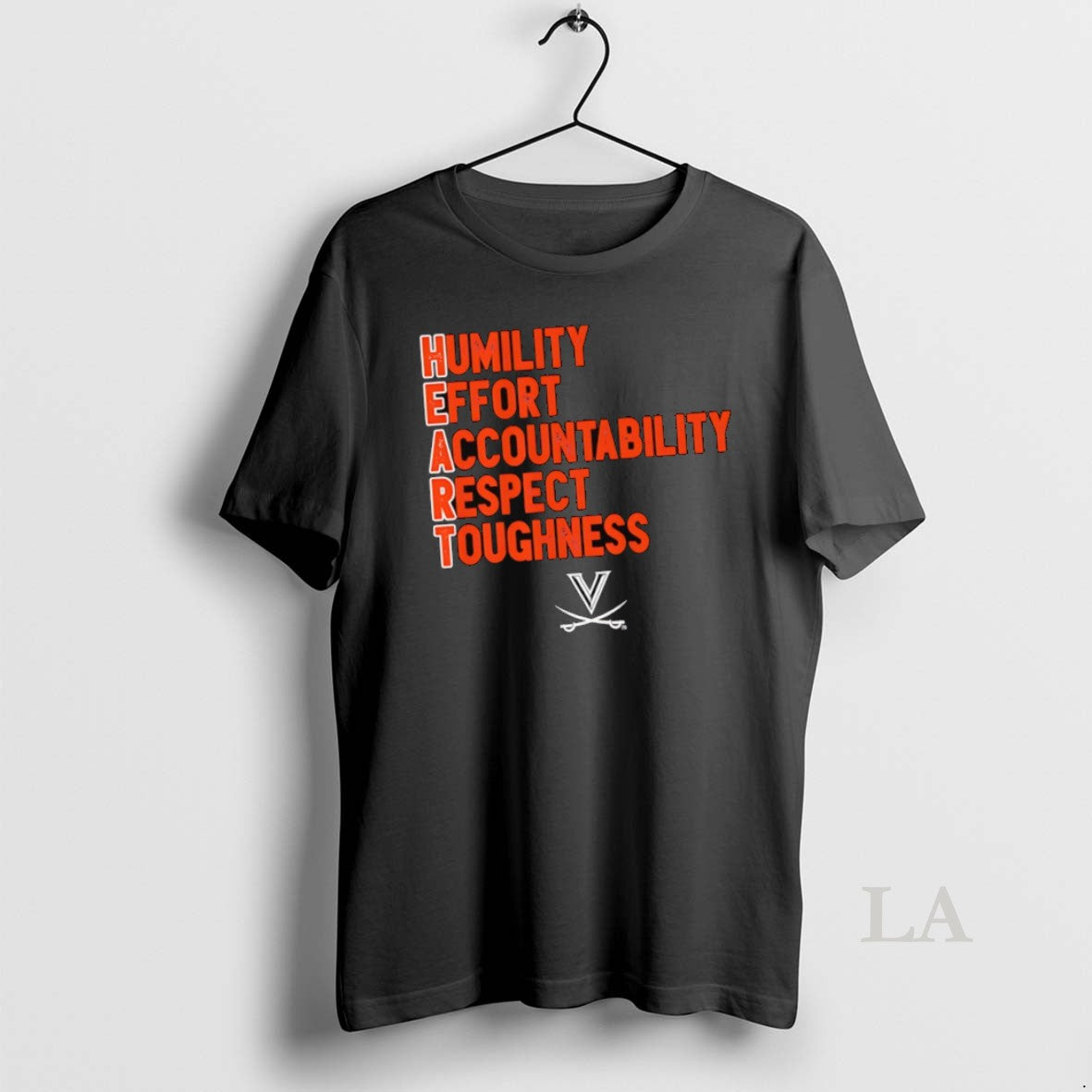 Original Virginia Football Heart About Humility Effort Accountability Respect Toughness