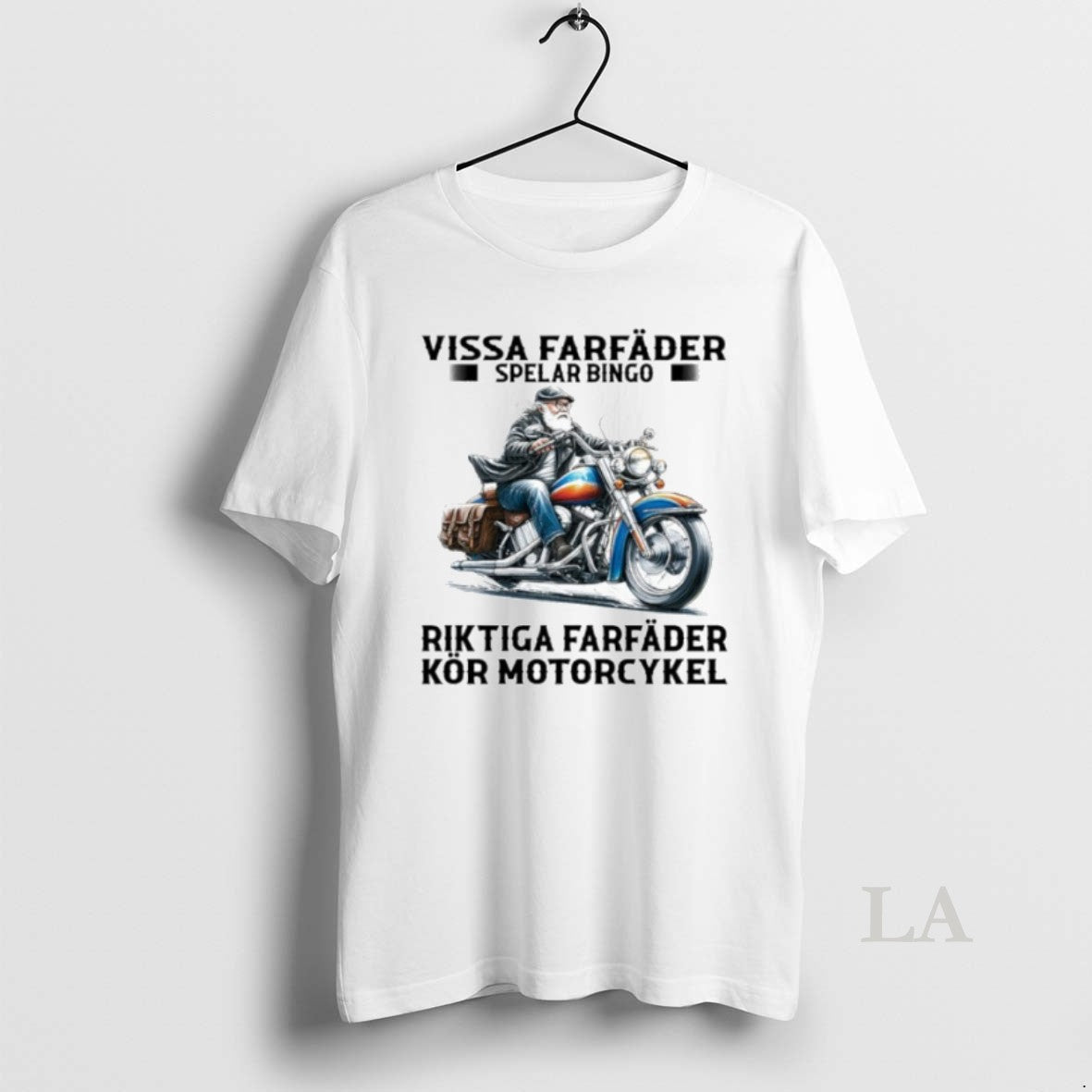 Original Vissa Forfader Spelar Bingo Riktiga Forfader Kor Motorcykel