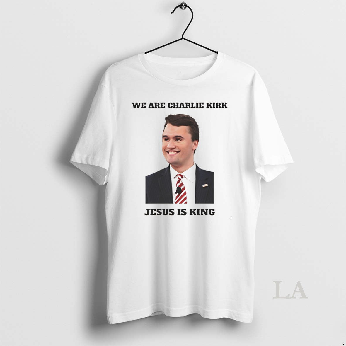 Original We Are Charlie Kirk Jesus Is King White