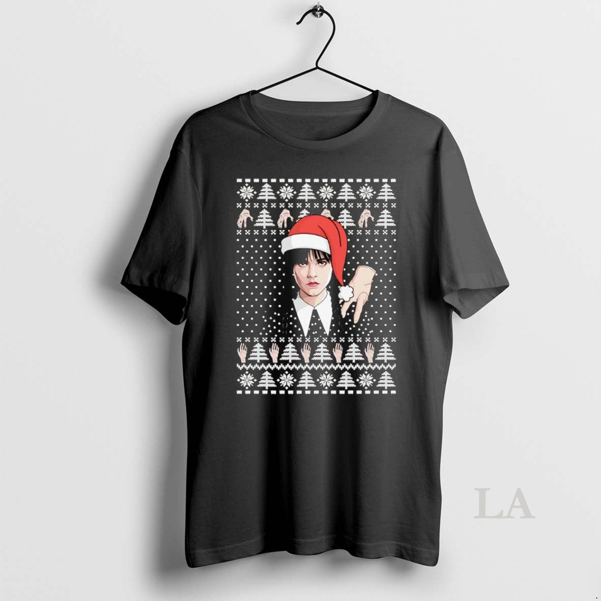 Original Wednesday Addams And Thing Ugly Christmas