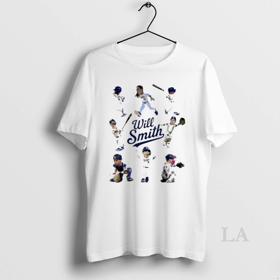 Original Will Smith Los Angeles Dodgers Catcher Player Natural Moment