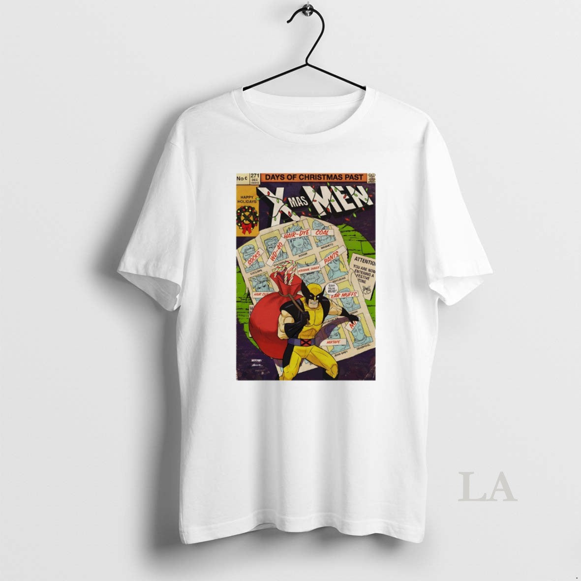 Original Wolverine Days Of Christmas Past Xmas Men White