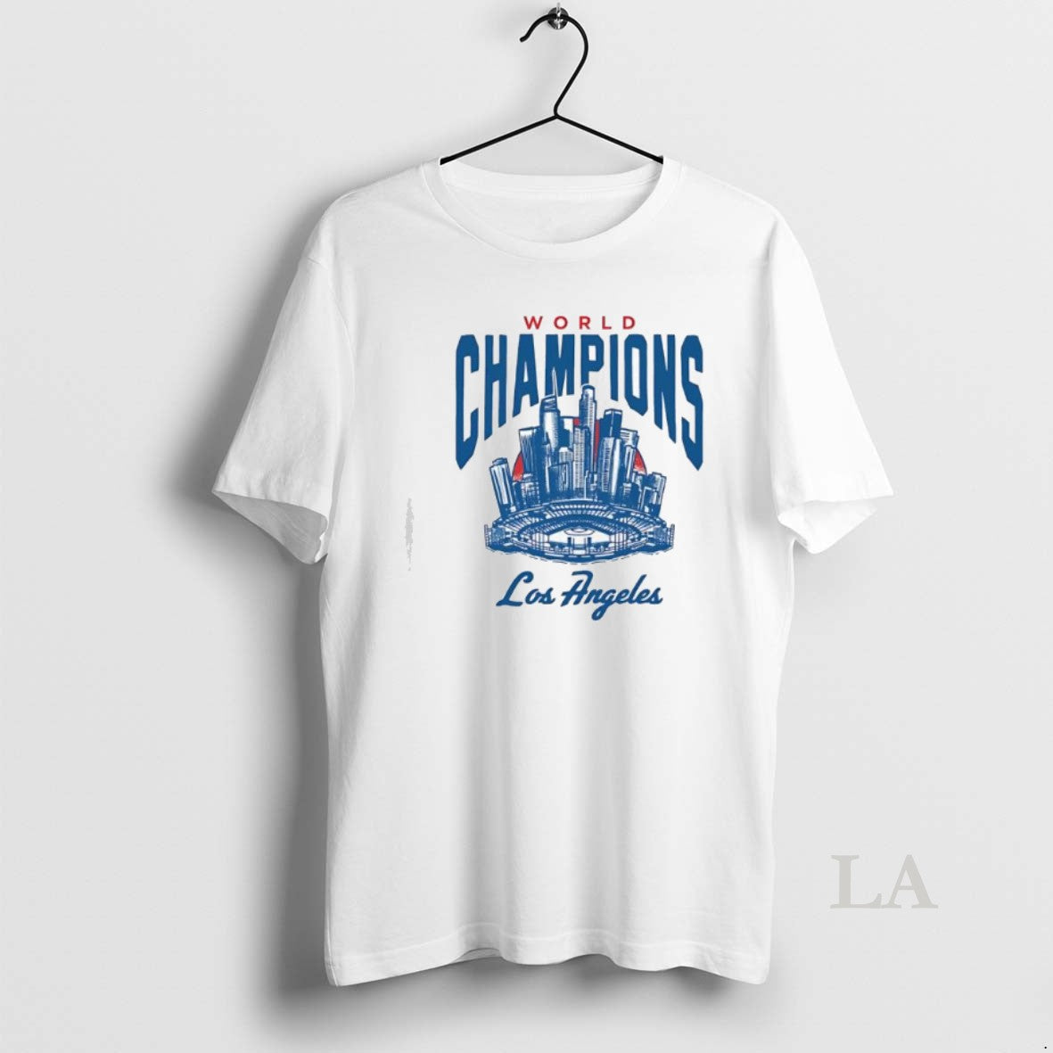 Original World Champions Los Angeles Dodgers Skyline Baseball