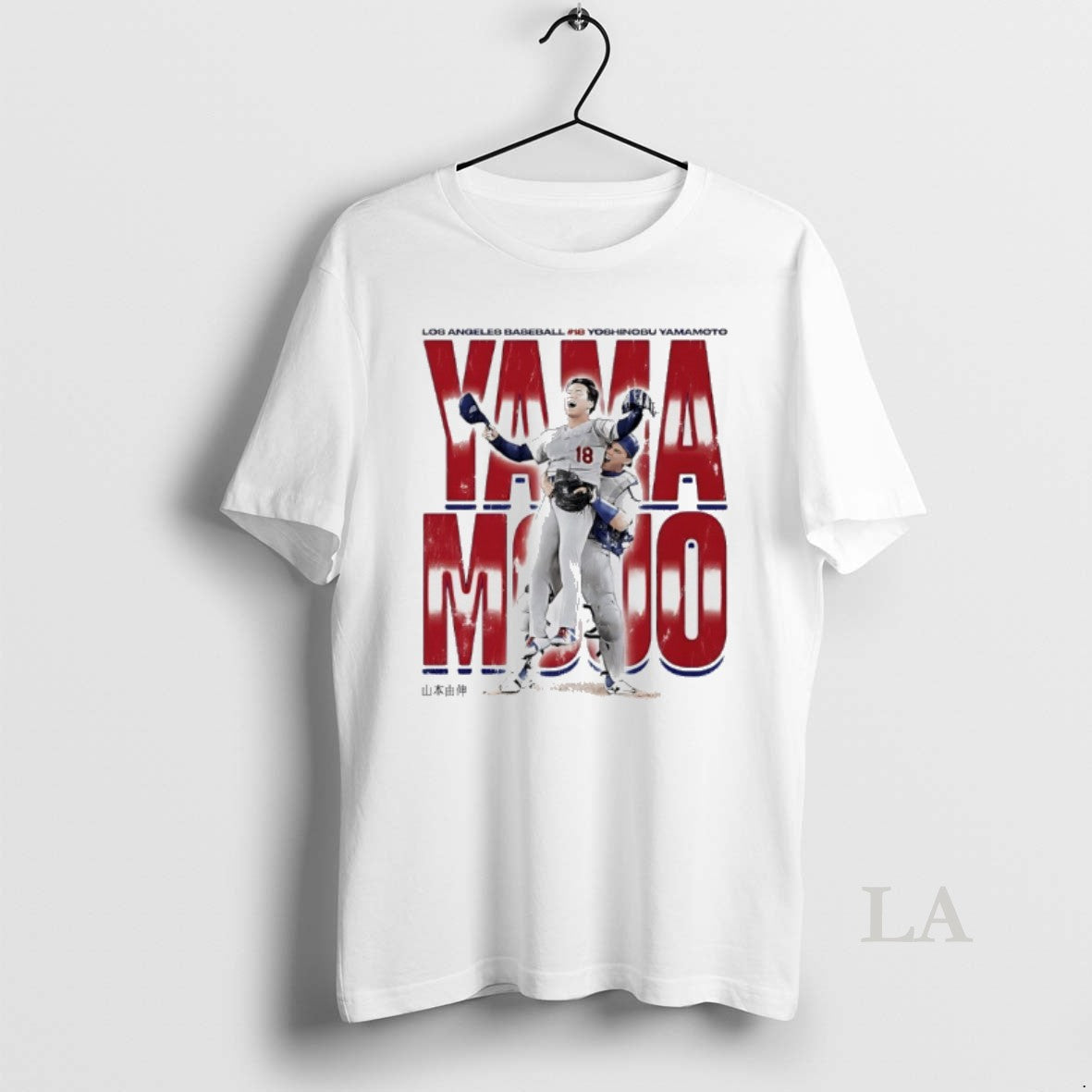 Original Yama Mojo Yoshinobu Yamamoto 18 Los Angeles Dodgers
