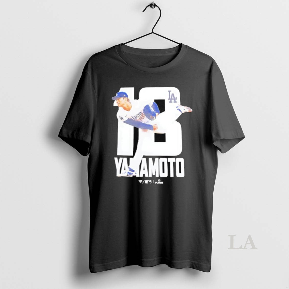 Original Yamamoto Number 18 Pitcher For The Los Angeles Dodgers
