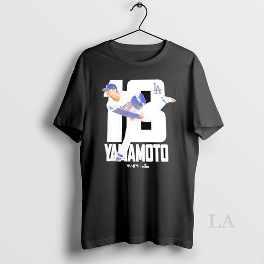 Original Yamamoto Number 18 Pitcher For The Los Angeles Dodgers