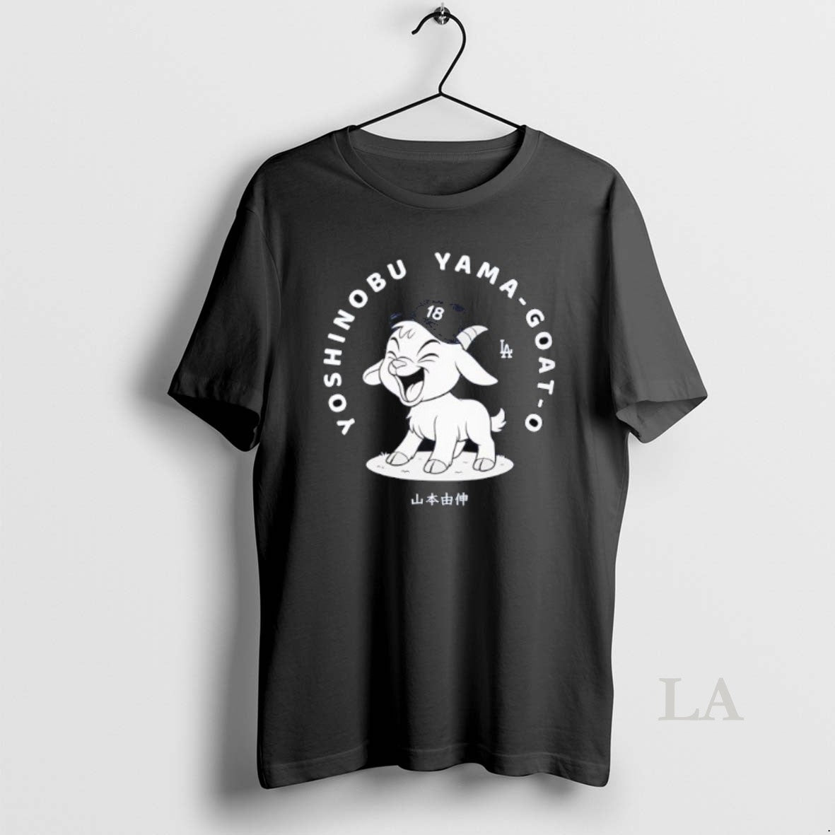 Original Yoshinobu Yamamoto Goat O Los Angeles Dodgers Graphic