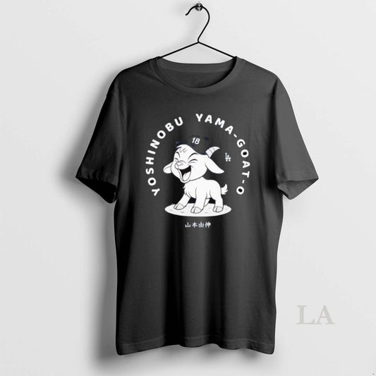 Original Yoshinobu Yamamoto Goat O Los Angeles Dodgers Graphic