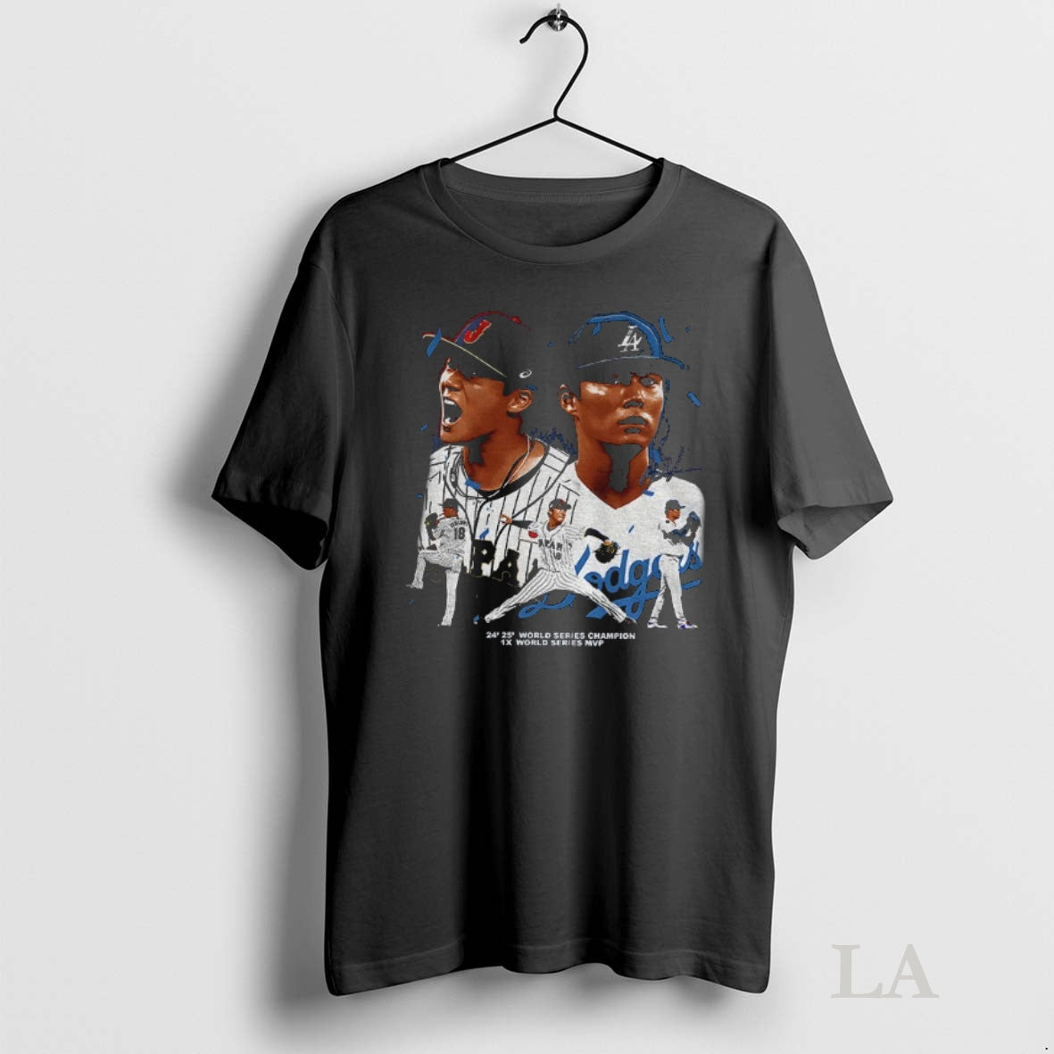 Original Yoshinobu Yamamoto Japan Los Angeles Dodgers Mlb 24 25 World Series Champion 1x World