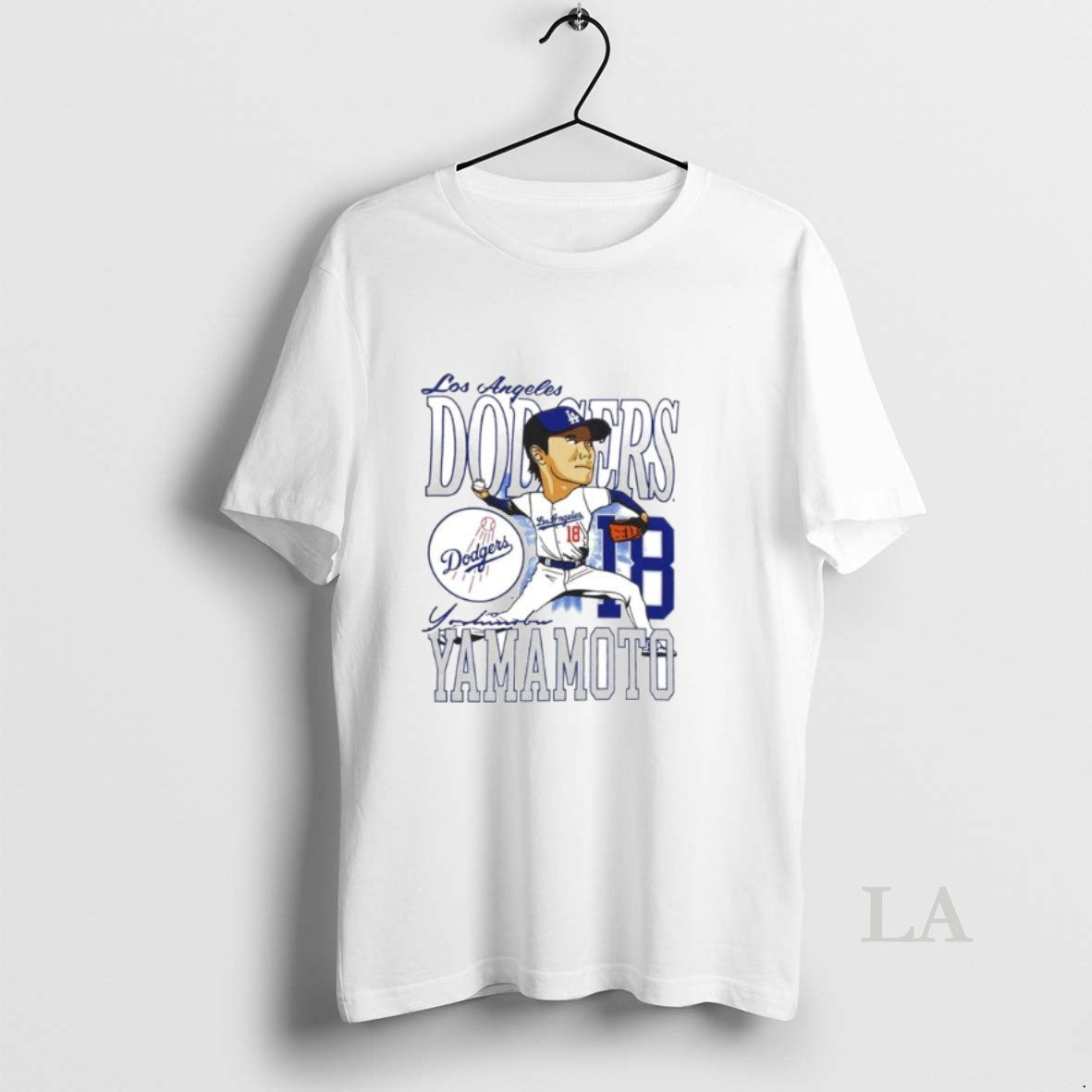Original Yoshinobu Yamamoto Mlb Los Angeles Dodgers Caricature Ornaments