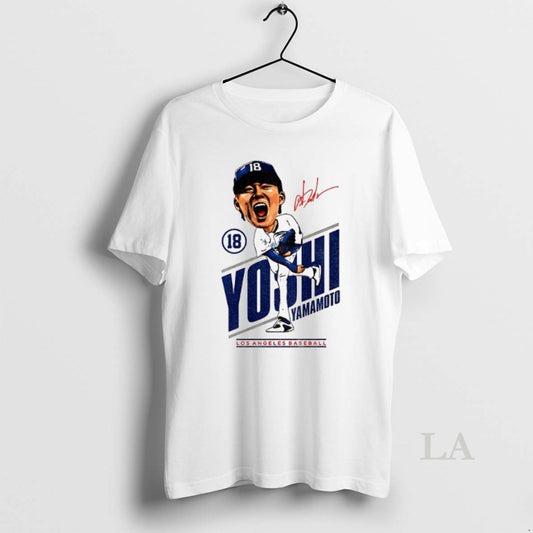 Original Yoshinobu Yamamoto Mvp Big Head Signature Los Angeles Dodgers Mlb 2025 World Series