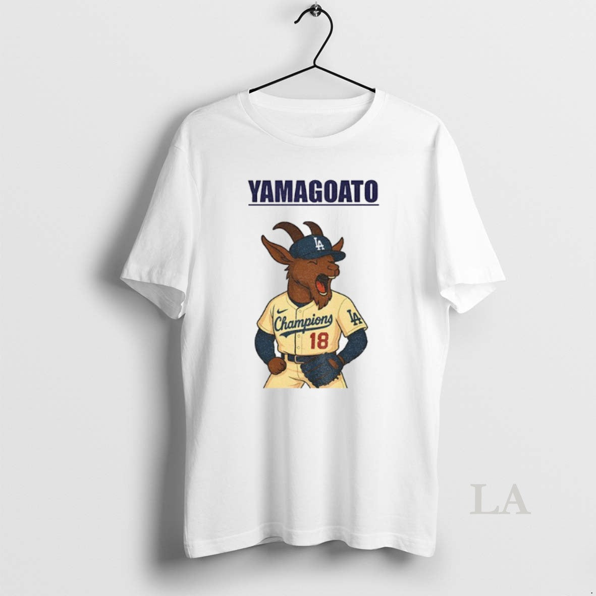 Original Yoshinobu Yamamoto Yamagoato Goat Baseball Mlb Champions World Series 2025