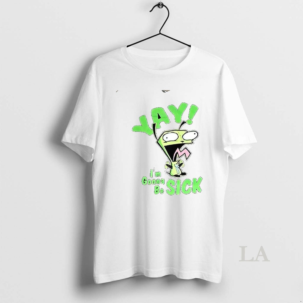Original Zim Yay Im Gonna Be Sick Cartoon Character