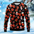 Orioles Santa Claus Snowman Christmas Ugly Sweater