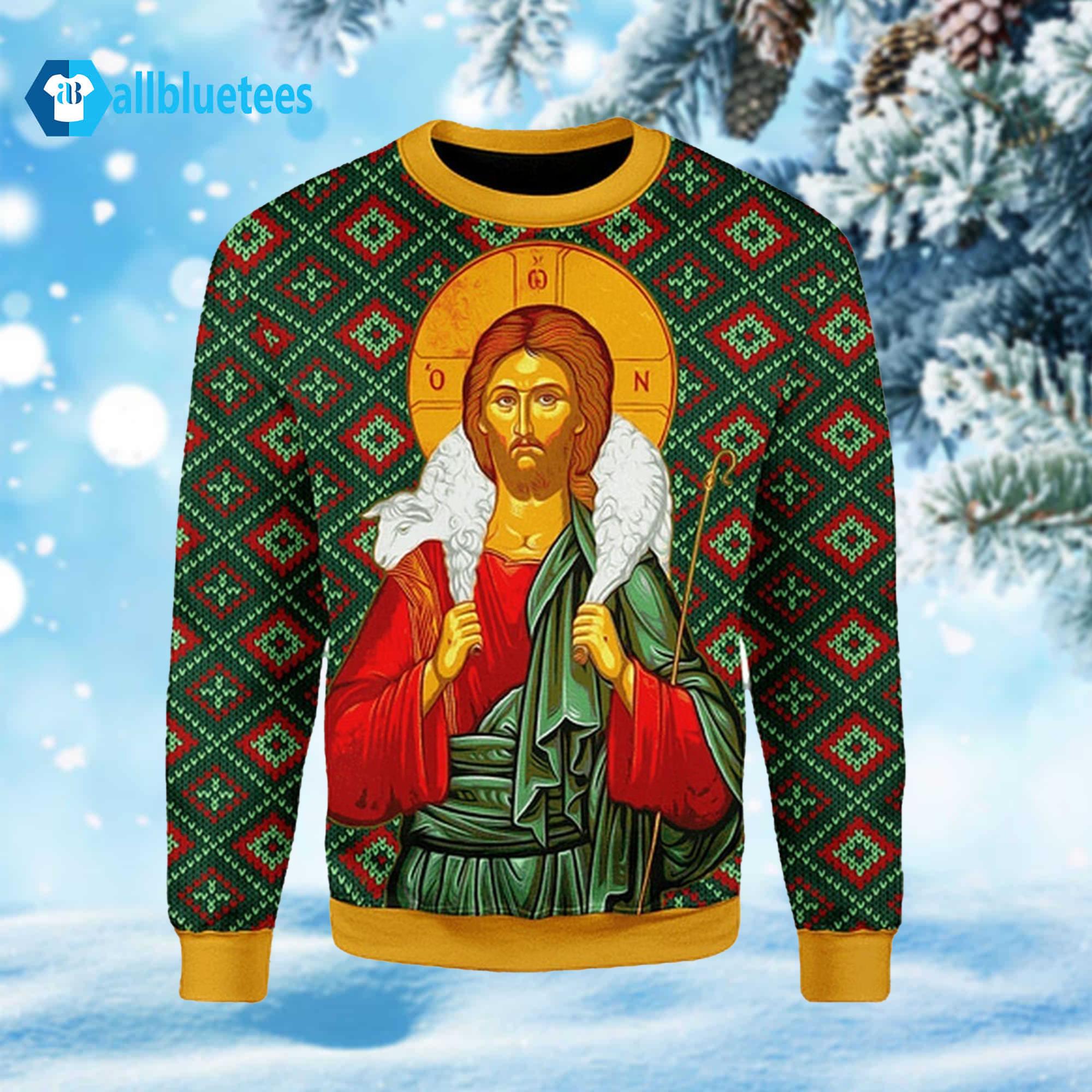 Orthodox Jesus Christ Ugly Christmas Sweater