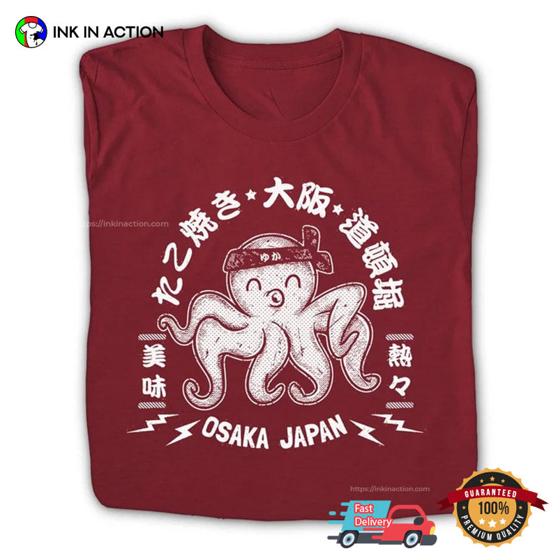 Osaka Japan Takoyaki Restaurant Vintage Japan Tee