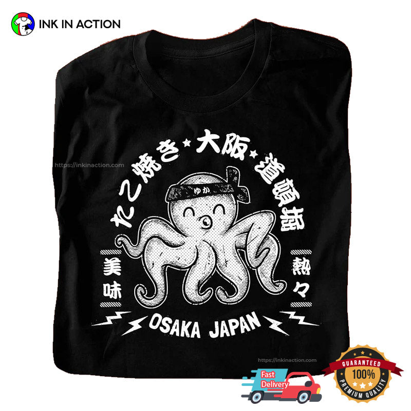 Osaka Japan Takoyaki Restaurant Vintage Japan Tee