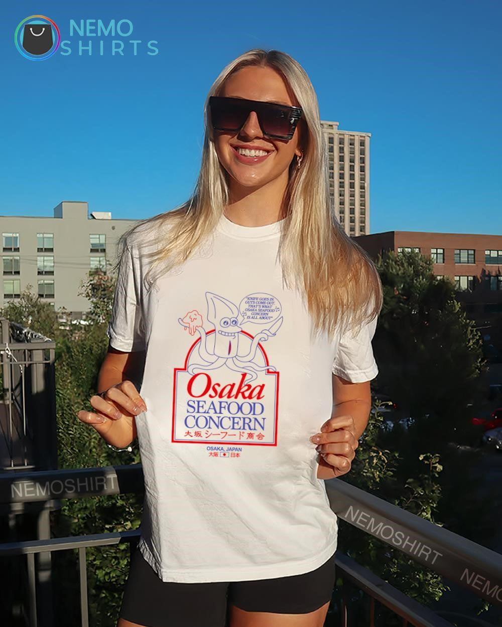 Osaka Seafood Concern squid knife shirt