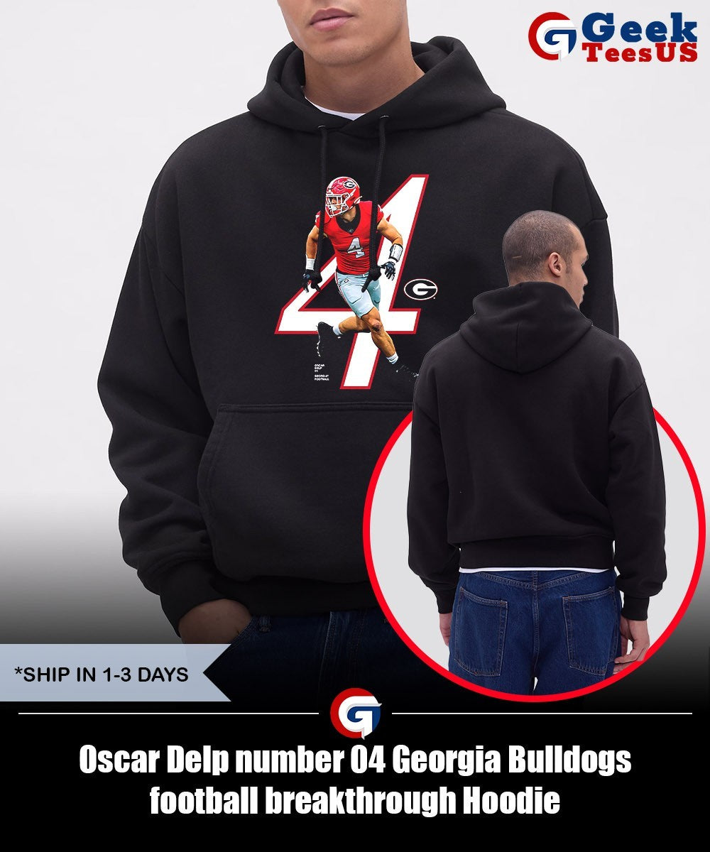 Oscar Delp number 04 Georgia Bulldogs football breakthrough shirt