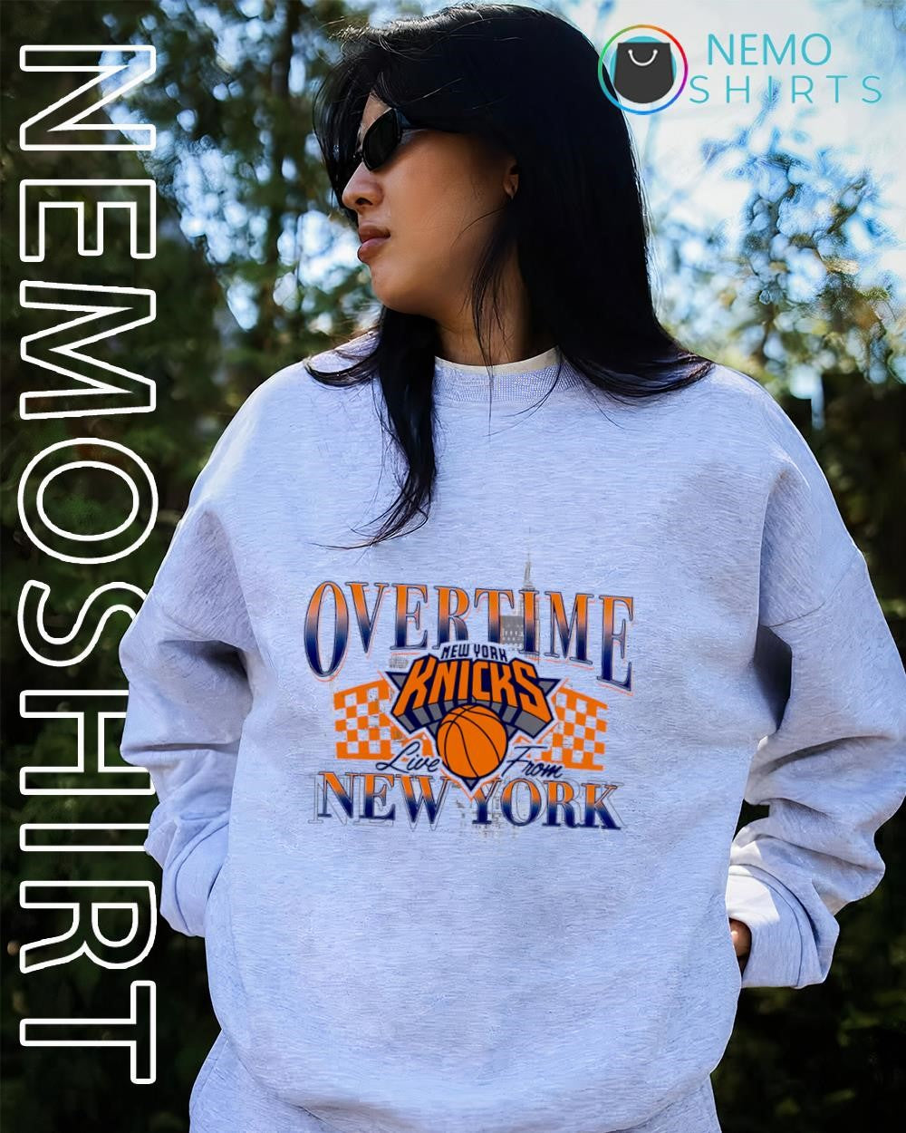 Overtime in New York Knicks live from New York logo shirt