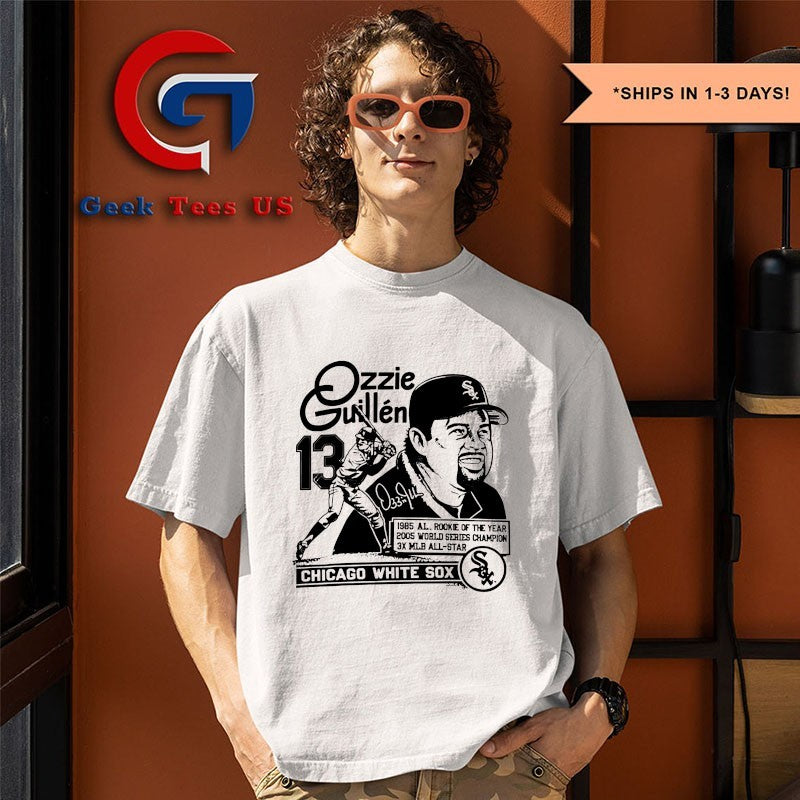 Ozzie Guillen 13 Chicago White Sox baseball signature shirt