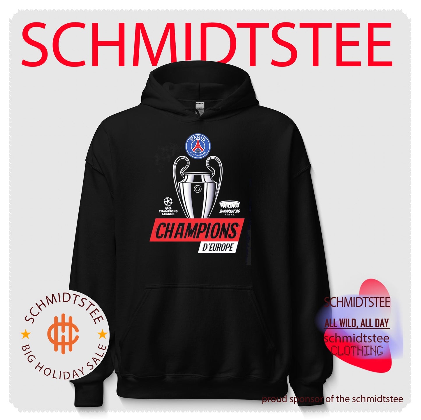PSG Champions d’Europe 2026 T-Shirt