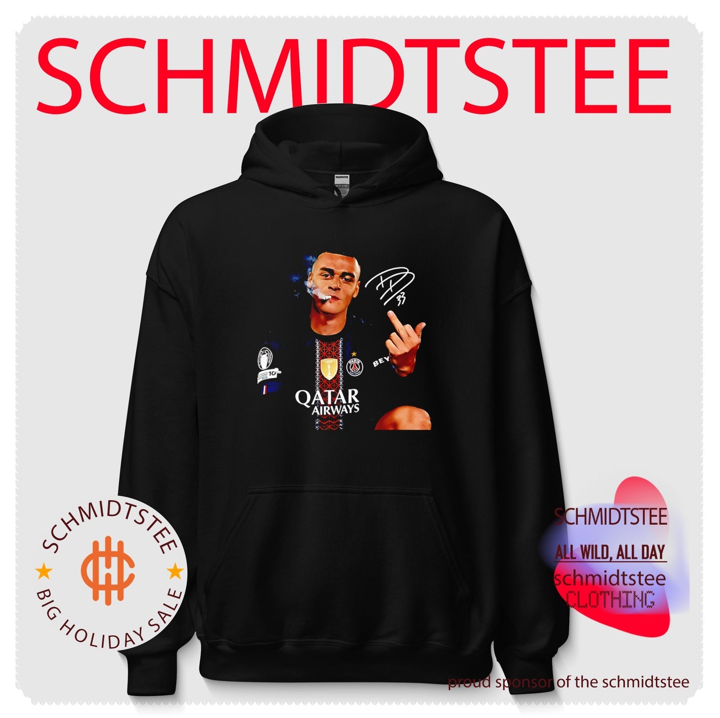 PSG Desire Doue Middle finger signature shirt