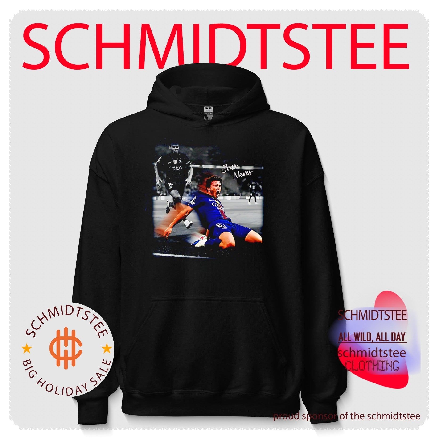 PSG Joao Neves knee slide moment shirt