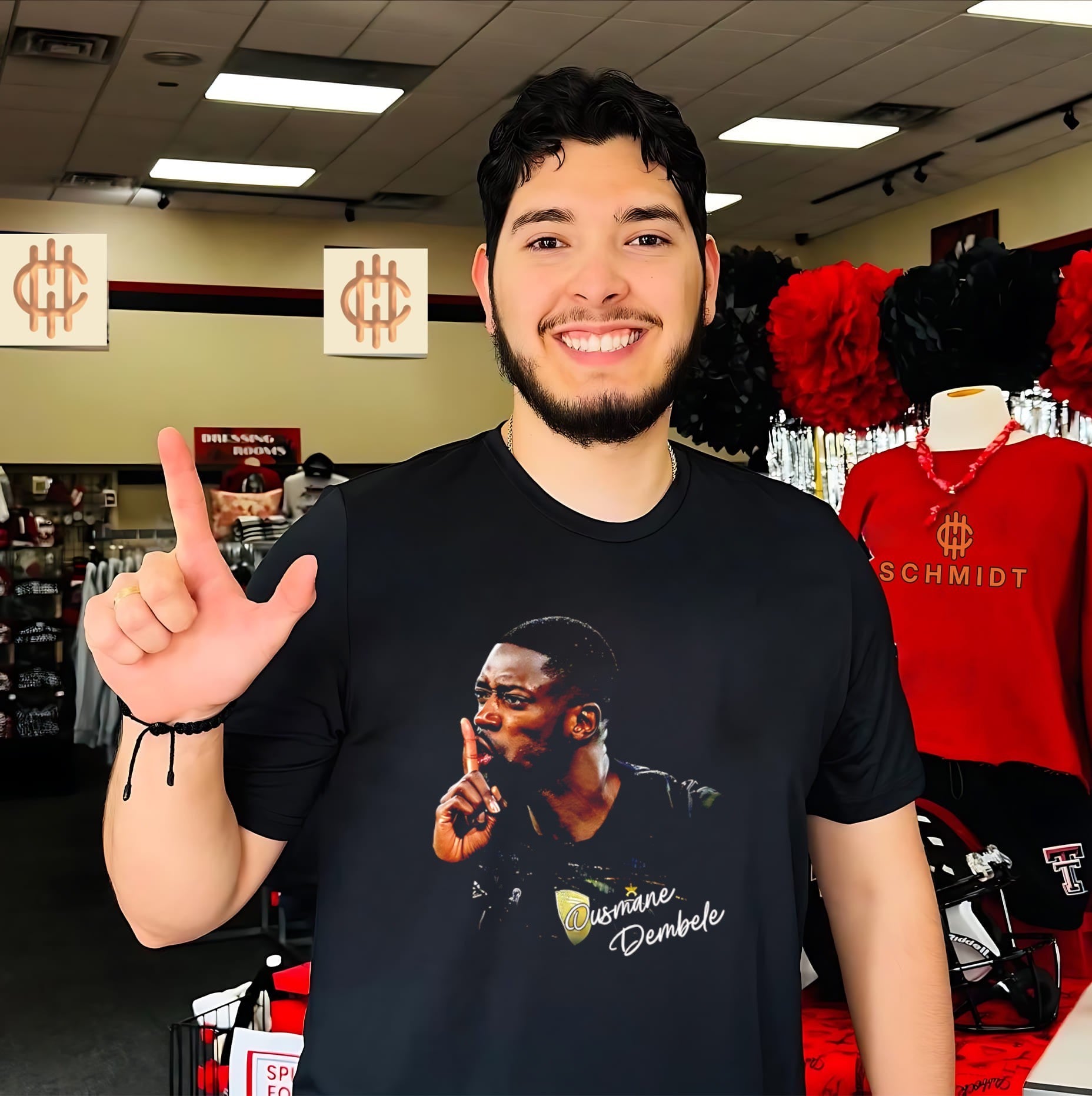 PSG Ousmane Dembele shhh graphic shirt