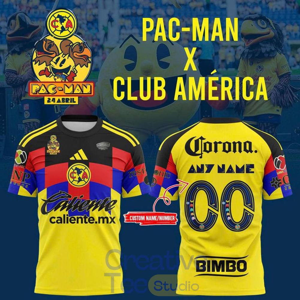 Pac-Man x Club América 2025-26 Home Jersey
