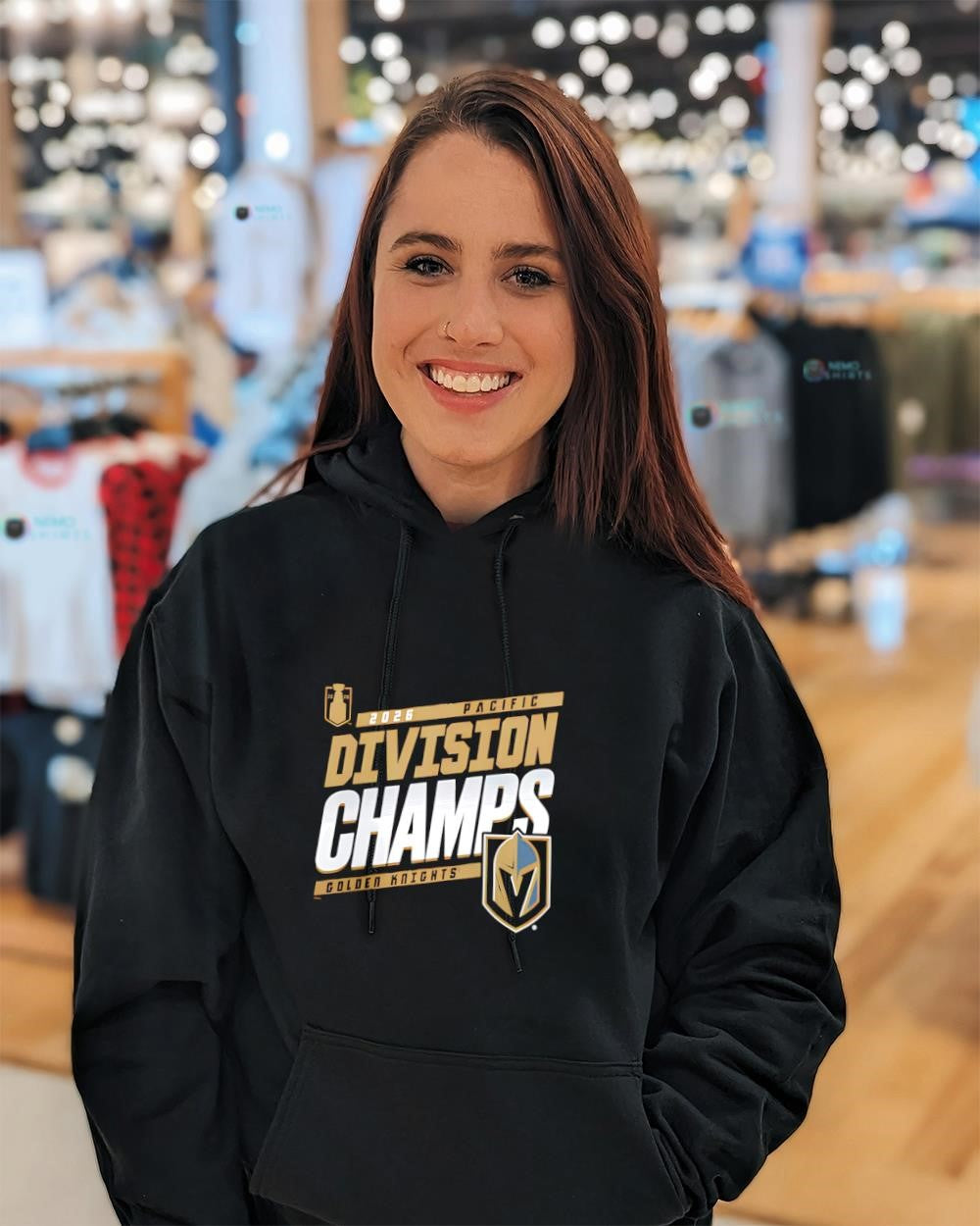 Pacific Division Champs Vegas Golden Knights 2026 logo shirt