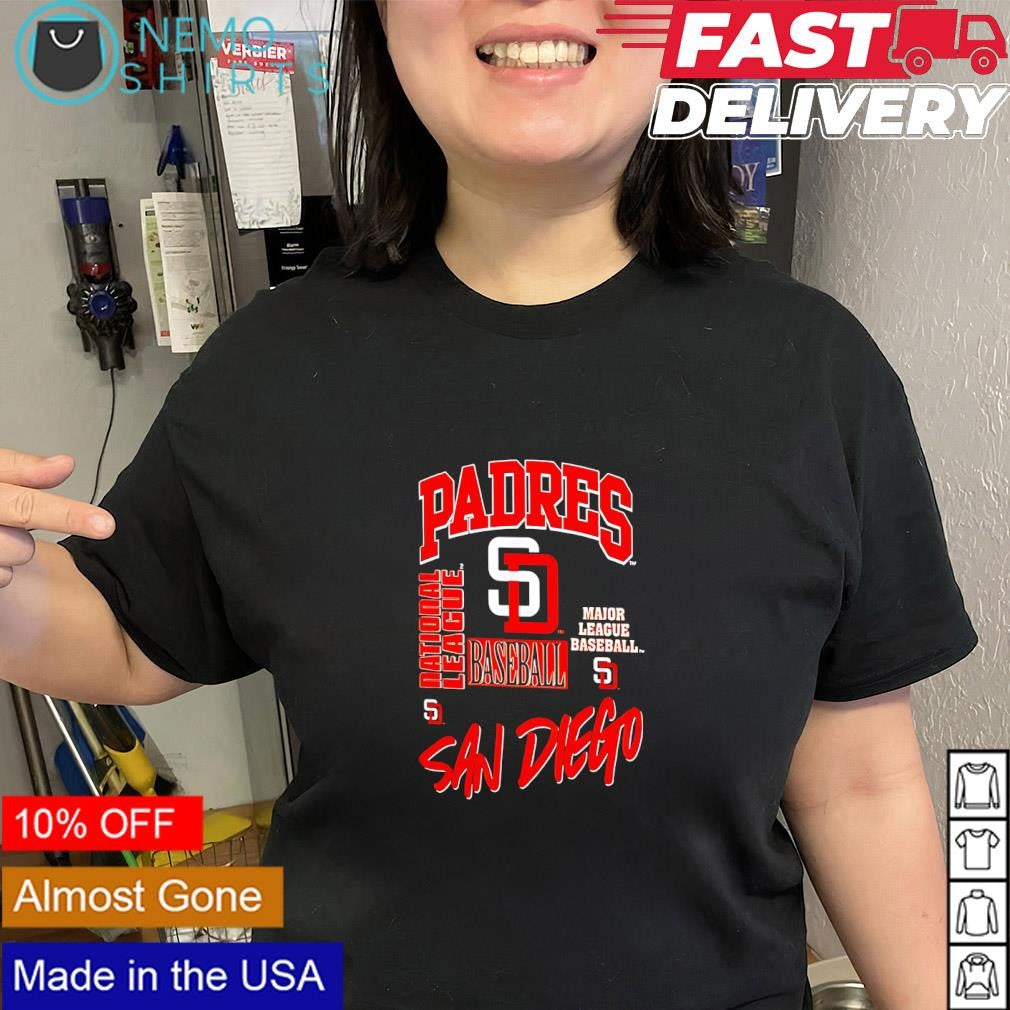 Padres San Diego National League Major League Baseball SD logo shirt