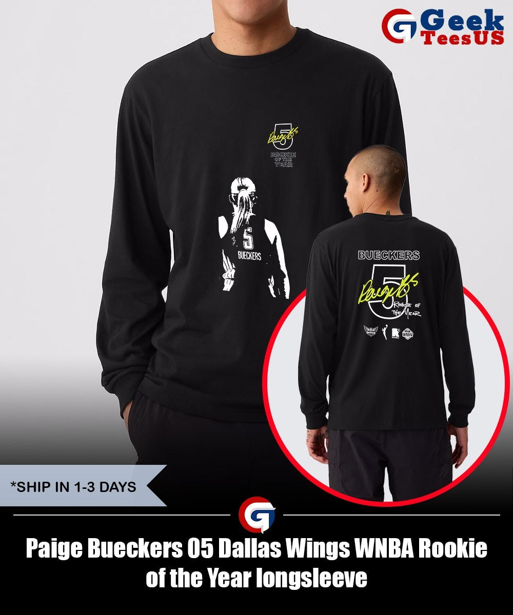 Paige Bueckers 05 Dallas Wings WNBA Rookie of the Year shirt