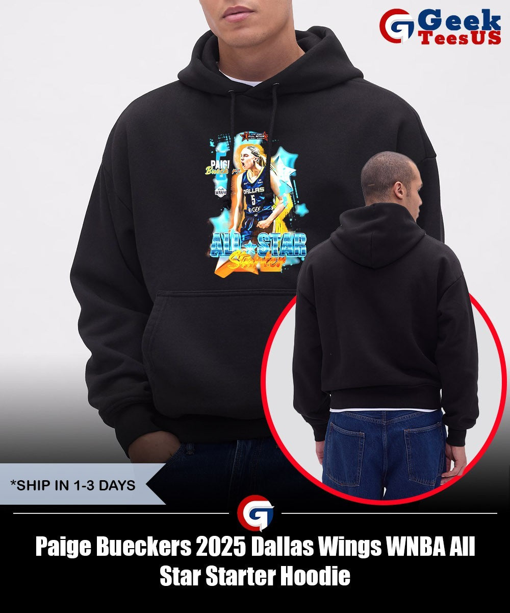 Paige Bueckers 2025 Dallas Wings WNBA All Star Starter shirt